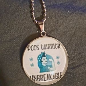 Stainless-Steel PCOS Warrior Necklace